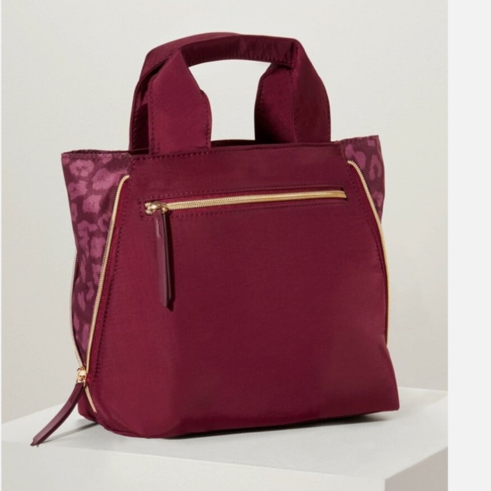 Stella & Dot Zip It Crossbody-Oxblood Burgundy - Picture 2 of 15